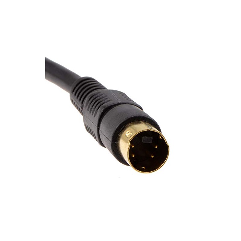 SVHS S VIDEO CABLE 4 PIN MINI DIN MALE to