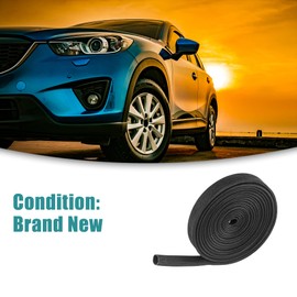 ACROPIX 10ft 12mm 1/2" Universal Fiberglass Heat Wire Shield Sleeve Heat High Temp Shield Adjustable Heat Shield Black - Pack of 1