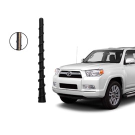 7 inch Flexible Rubber Short Antenna Compatible with Toyota SUVs Vans 4Runner 2002-2015, FJ Cruiser 2007-2014, Sienna 2003-2014, RAV4 2000-2008, Highlander 00-2007 Custom Radio AM FM Antenna Mast