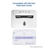 Toilet Seat Cover Dispenser (2-Pcs) Wall Mounted Compatible with Half-fold