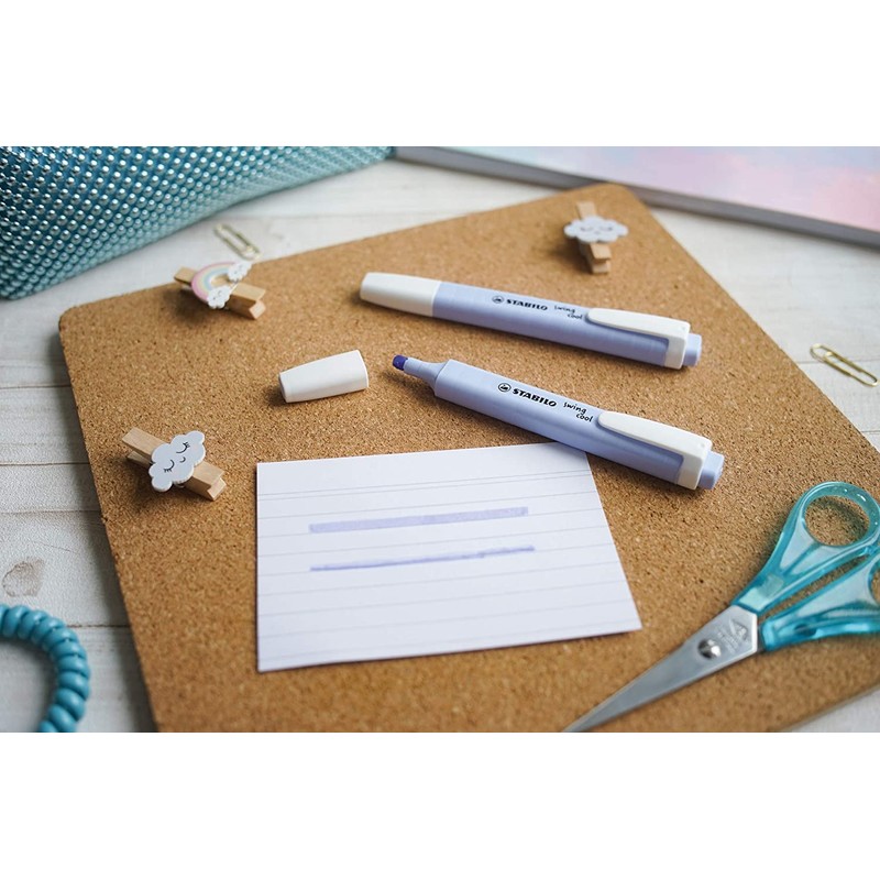 Highlighter - STABILO swing cool Pastel - Pack of 10