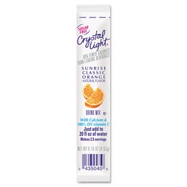 Crystal Light 00504 on the Go, Sunrise Orange, .16oz Packets, 30/Box