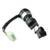 5 Wire Ignition Key Switch, Switch Replacement with Cap for