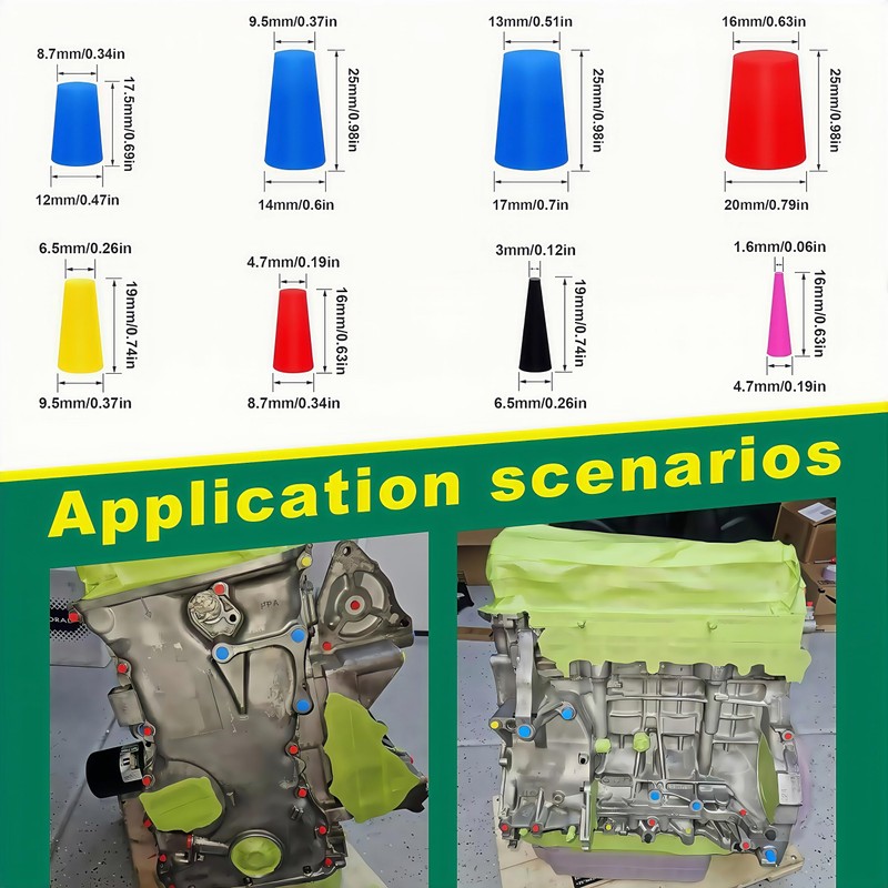 Hydraulic Oil Service Plugs,Universal Hydraulic Oil Line Service Rubber Plugs