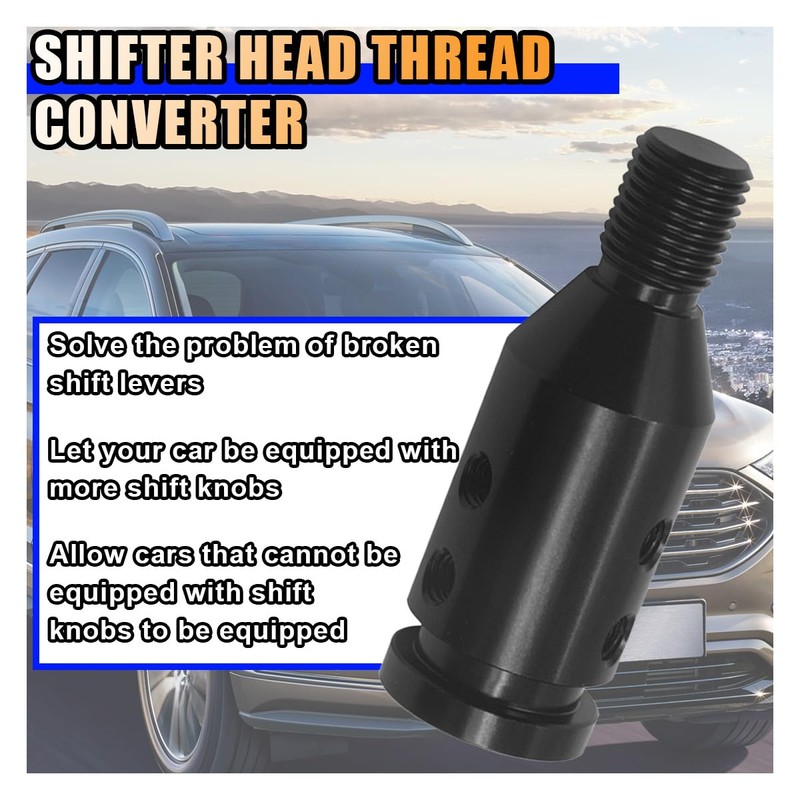 LAINLOY Universal Shift Knob Adapter, M12x1.25 Aluminum Car Gear Shift
