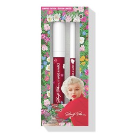 Set Labios Rojos Marilyn Monroe Delineado y gloss Wet n Wild