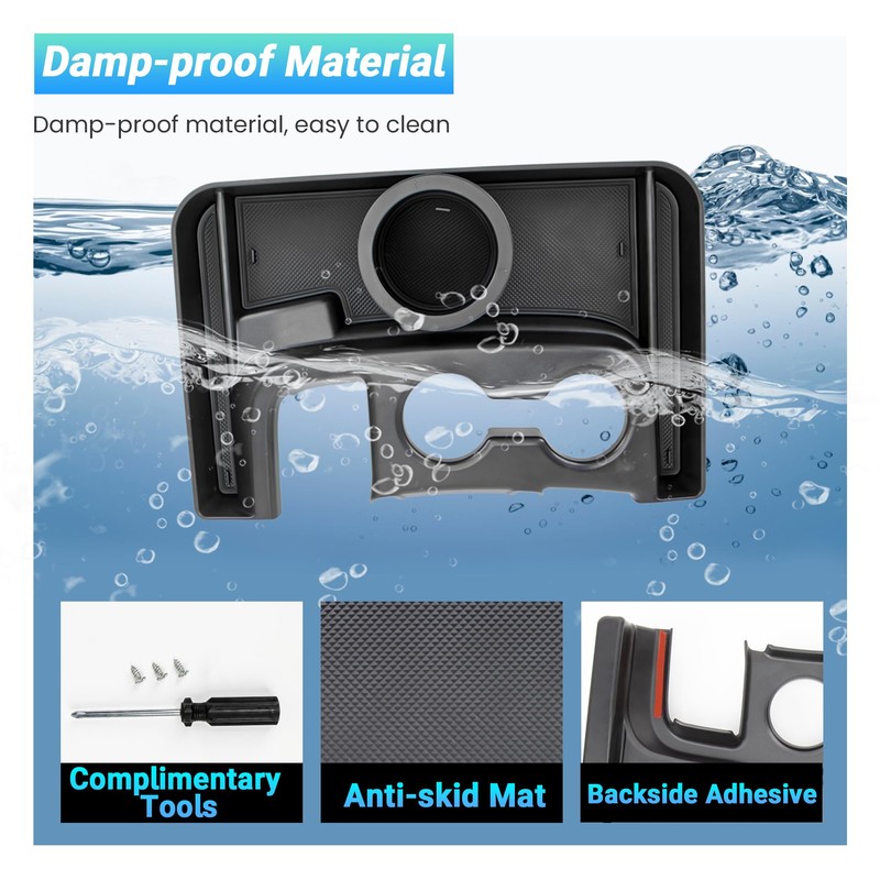 Sinminou Cup Holder Organizer for 2019-2026 Chevy Silverado/GMC Sierra 1500