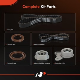 A-Premium Engine Timing Belt Kit Compatible with Dodge & Mitsubishi Cars - Ram 50 1993, Mighty Max 1993-1996 - 2.4L