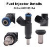 Tiny Force Set of 8 04591851AA Fuel Injectors Compatible With