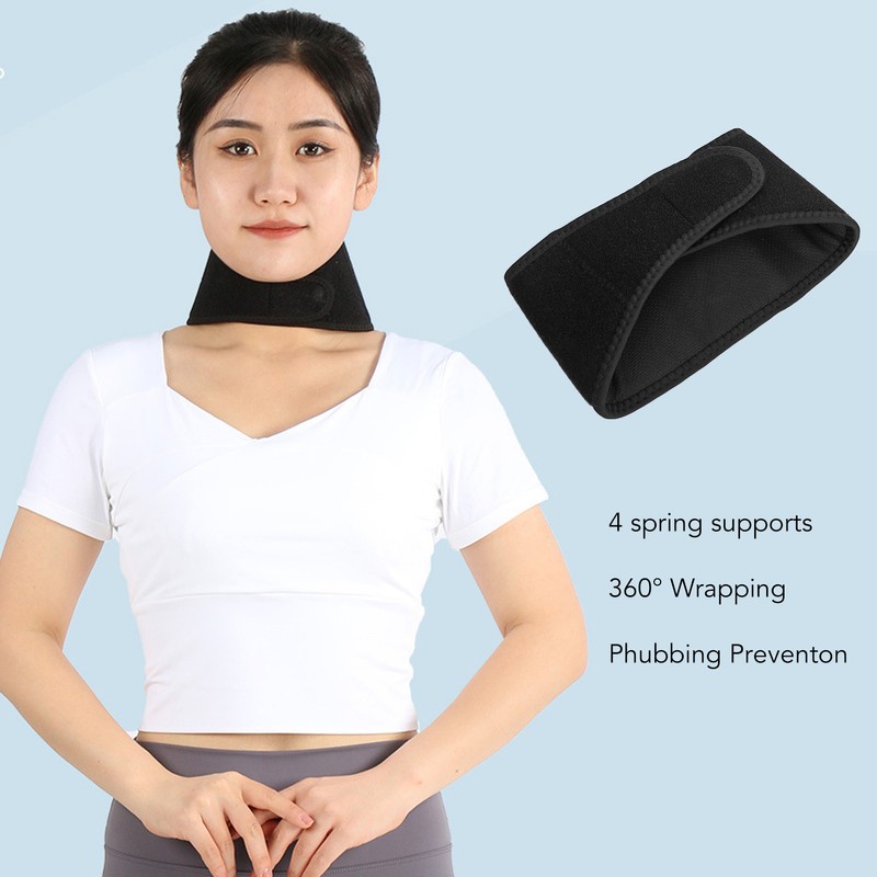 Neck Brace Cervical Collar Breathable Soft Neck Support Brace Spring