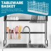 Ranjaner 304 Stainless Steel Utensil Holder, Dish Drying Rack with
