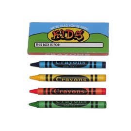 Crayons (50 Boxes), 4 Colors per Box, 200 Crayons Total