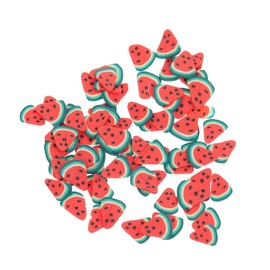 IWOWHERO 5bags Polymer Clay Fingernail Patches Adorable Watermelon Nail Art Stickers for DIY Fashionable Manicure Charm
