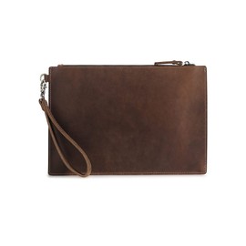 Whatna 2-Way Genuine Cowhide Leather Second Bag, Men's, Clutch Bag, Hand Held Bag, Coin Purse, Bill Holder, Holds 6 Cards, Books, Leather, A4ipad 10.5 Storage, Business, Casual, Formal, Ceremonial