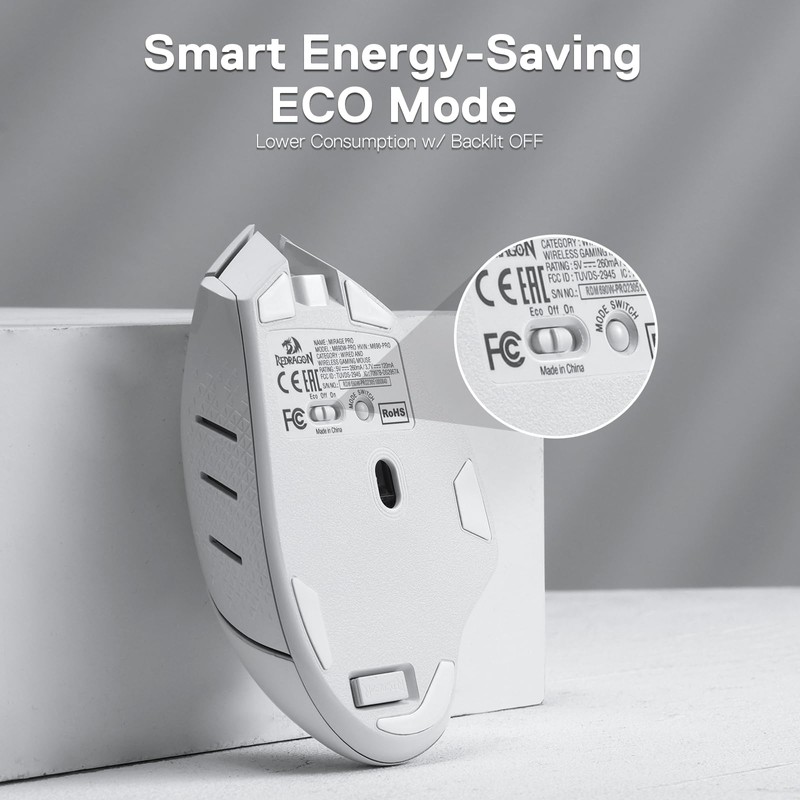 Redragon M690 PRO Wireless Gaming Mouse, 8000 DPI Wired/Wireless Gamer