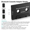 SoulBay Cassette Bluetooth Adapter for Car, Bluetooth 5.0 Tape Deck