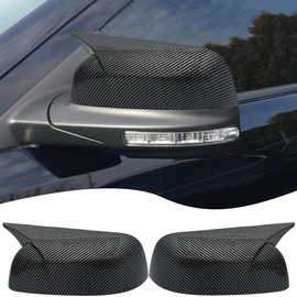 Rear View Mirror Cover, for Ford Explorer 2011 2012 2013 2014 2015 2016 2017 2018 2019 - Carbon Fiber Turn Signal Housing Cover Accessories