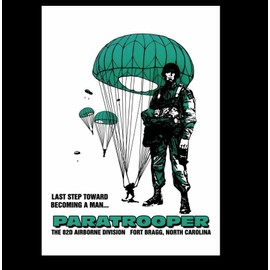 82nd Airborne Division Recruitment Poster PHOTO US Army Recruiter Paratrooper
