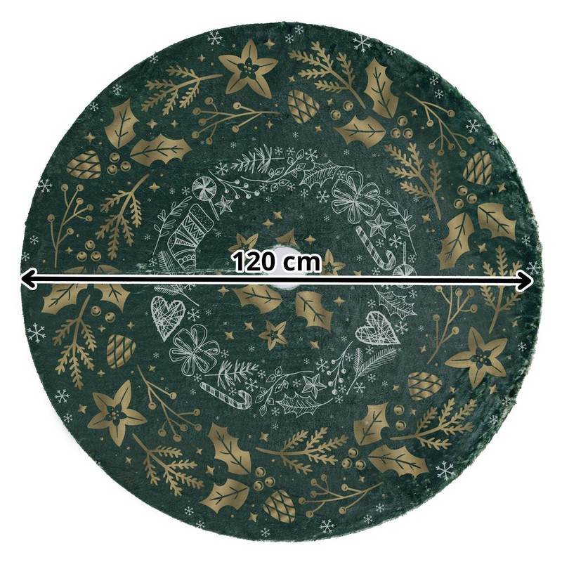 Christmas Tree Skirt Under Christmas Tree Large 120 cm Diameter