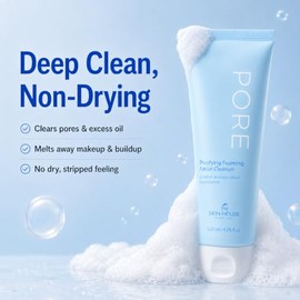 The Skin House - Limpiador Facial Espumoso Purificador De Poros – Limpiador Diario Suave Con Árbol De Té Y Extractos De Hierbas | Limpiez...