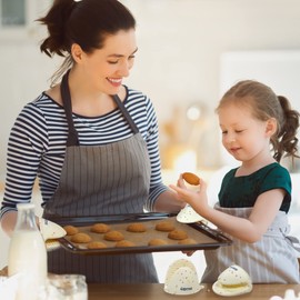 Gaberoad Thickened Mini Silicone Oven Mitts Heat Resistant as Hot Pot Holder, Baking Holder, Rubber Oven Gloves, Finger Pinch Grips, Potholder Mitts for Kitchen Cooking, 1 Pair, White Confetti