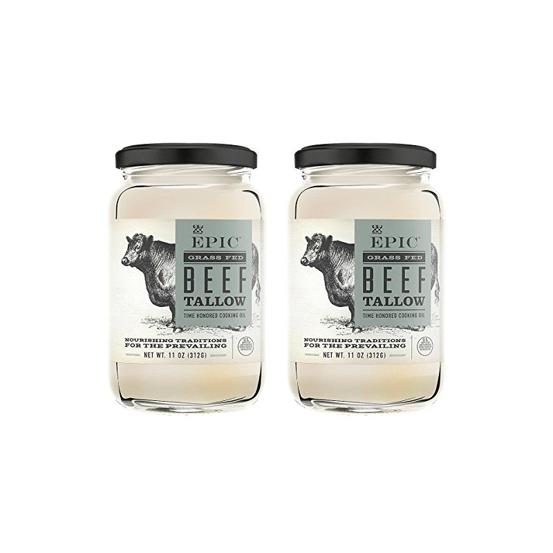Epic Animal Oil, Beef Tallow, 11 Ounce (Pack of 2)