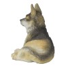 German Shepherd Puppy Sitting Looking Left Collectible Figurine Miniature 4.25"L