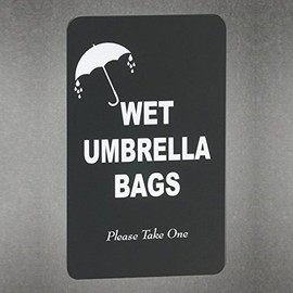 Wet Umbrella Bag Sign