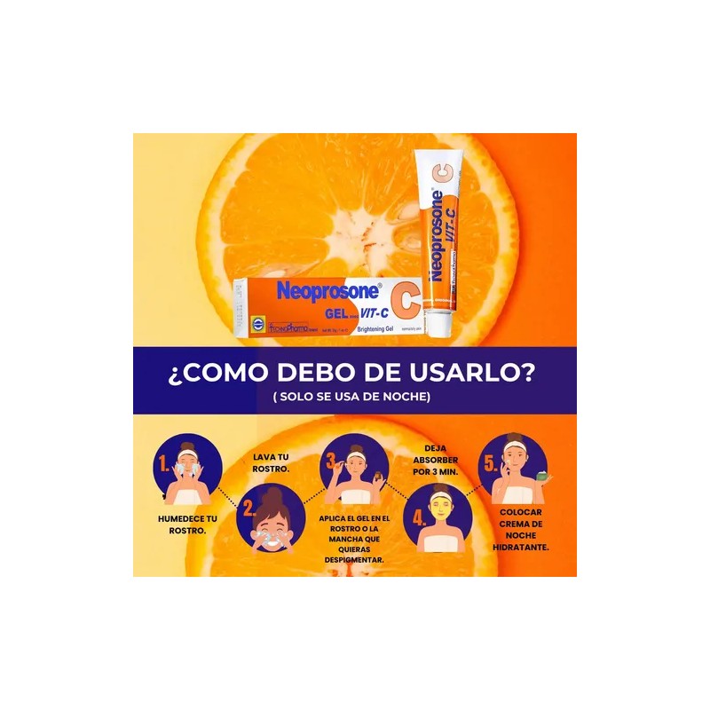 Crema Neoprosone con Vitamina C para Aclarar Manchas y Todo