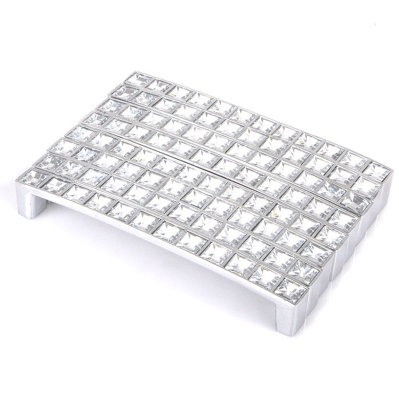 Clear Pull Crystal Rhinestone Door Handle Knobs Furniture Cabinet Crystal