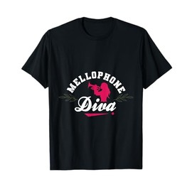 Mellophone Diva Mellophonist Marching Band Funny Apparel T-Shirt