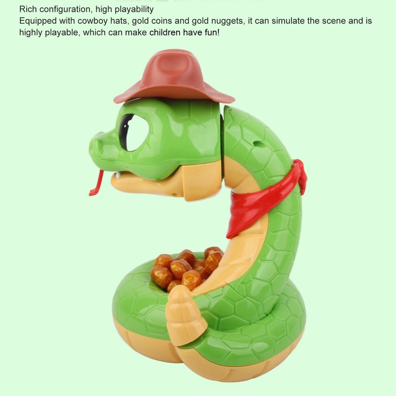 Electric Rattlesnake Toy Plastic Tricky Scary Rattlesnake Prank Toy Induction