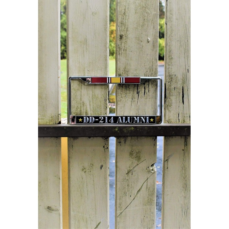 VetFriends.com US Veteran License Plate Frame with DD-214 Alumni and