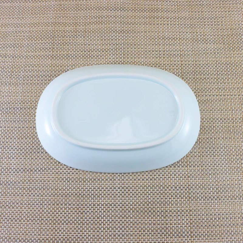 Pottery Dish, Arita Ware, Hasamiyaki, Grape Oval Plate (Small), Fish,