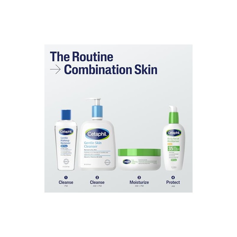 Cetaphil suave desmaquillante impermeable, 6.0 onzas líquidas