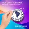 1 x Round Coaster - South America Map Travel Argentina