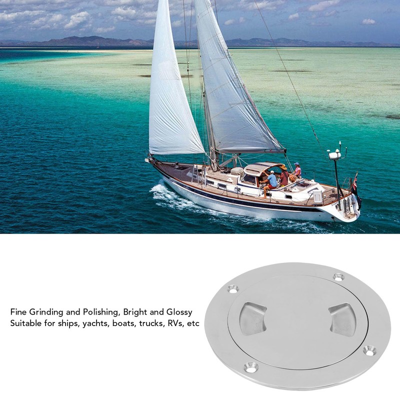 4 Inch Hatch 316 Stainless Steel Round Non Slip Inspection
