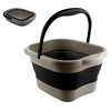 Collapsible Foot Tub Feet Soaking Spa Bath with Handle for