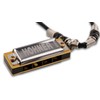 HOHNER Harmonica Mini Harmonica C Necklace Black