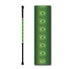 Walking Cane Offset Foam Handle Adjustable Aluminum Irish Celtic Lace