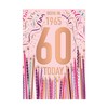Words 'n' Wishes Female 60th Birthday Card - Happy Birthday