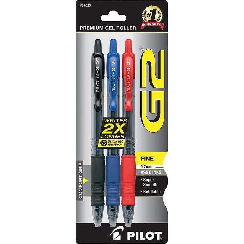 Pilot G2 Premium Gel Roller Pens, Fine Point, Gel Ink
