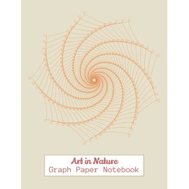 Geometric Art in Nature Graph Paper Notebook: Cute notebook for creators, designers, students, or anyone who loves the beauty of nature
