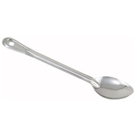 Winco Prime Stainless Steel Basting Spoon, NSF, Solid, 13"