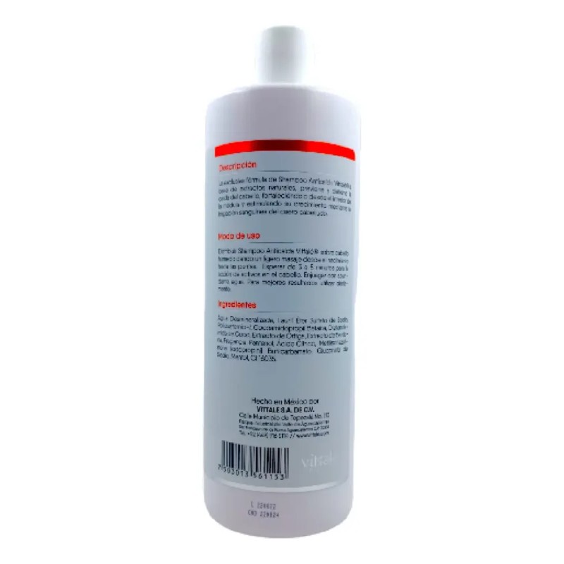 Shampoo Anticaida 1 Lt Vittale Professional
