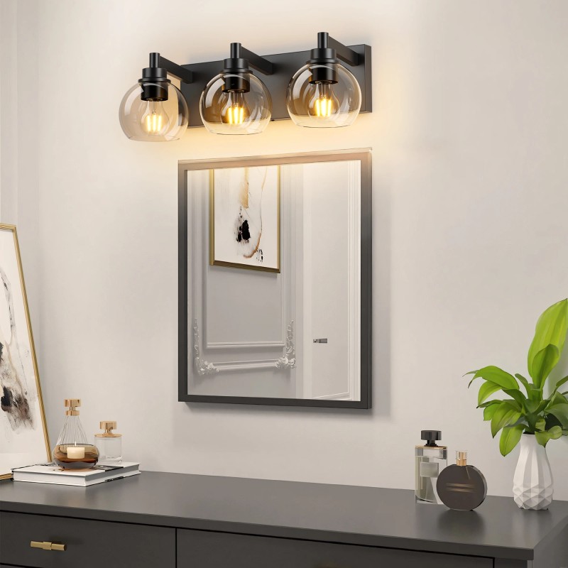 Ship From USA,Bathroom Vanity Light,Modern 3-Light Bathroom Lighting Fixtures Over