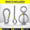 Dunzy 2 Sets Horse Tie Ring, Horse Tack and Supplies