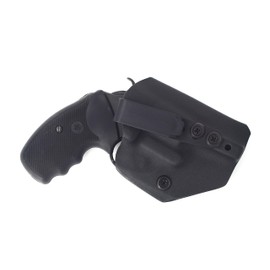 Compatable with Charter Arms Undercover 38 Special .38 Ambidextrous IWB Kydex Holster Inside Waistband Concealed Carry Holster Made in USA (Black)
