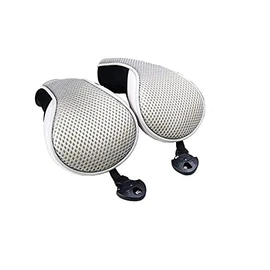 Golf Headcover Utility UT Cover with Conversion Doug - Set of 2 Hybrid Club Headcover Net (Gray)