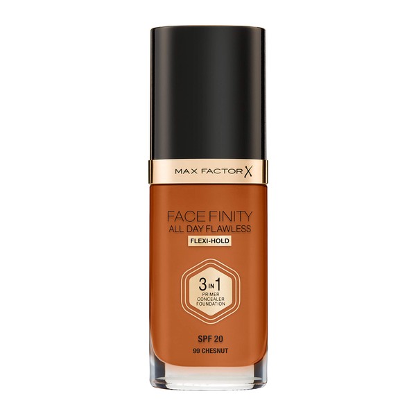 Max Factor Facefinity 3-in-1 All Day Flawless Liquid Foundation, SPF